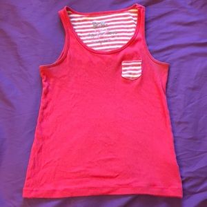 A pink tank top